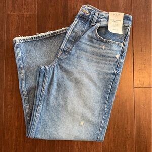 Madewell Low- Slung Baggy jeans Medium Blue Button-Fly Jeans
